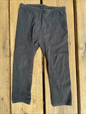 🇨🇦 MINI MIOCHE 12-18M Baby Black Organic Cotton Cloud Stretch Leggings